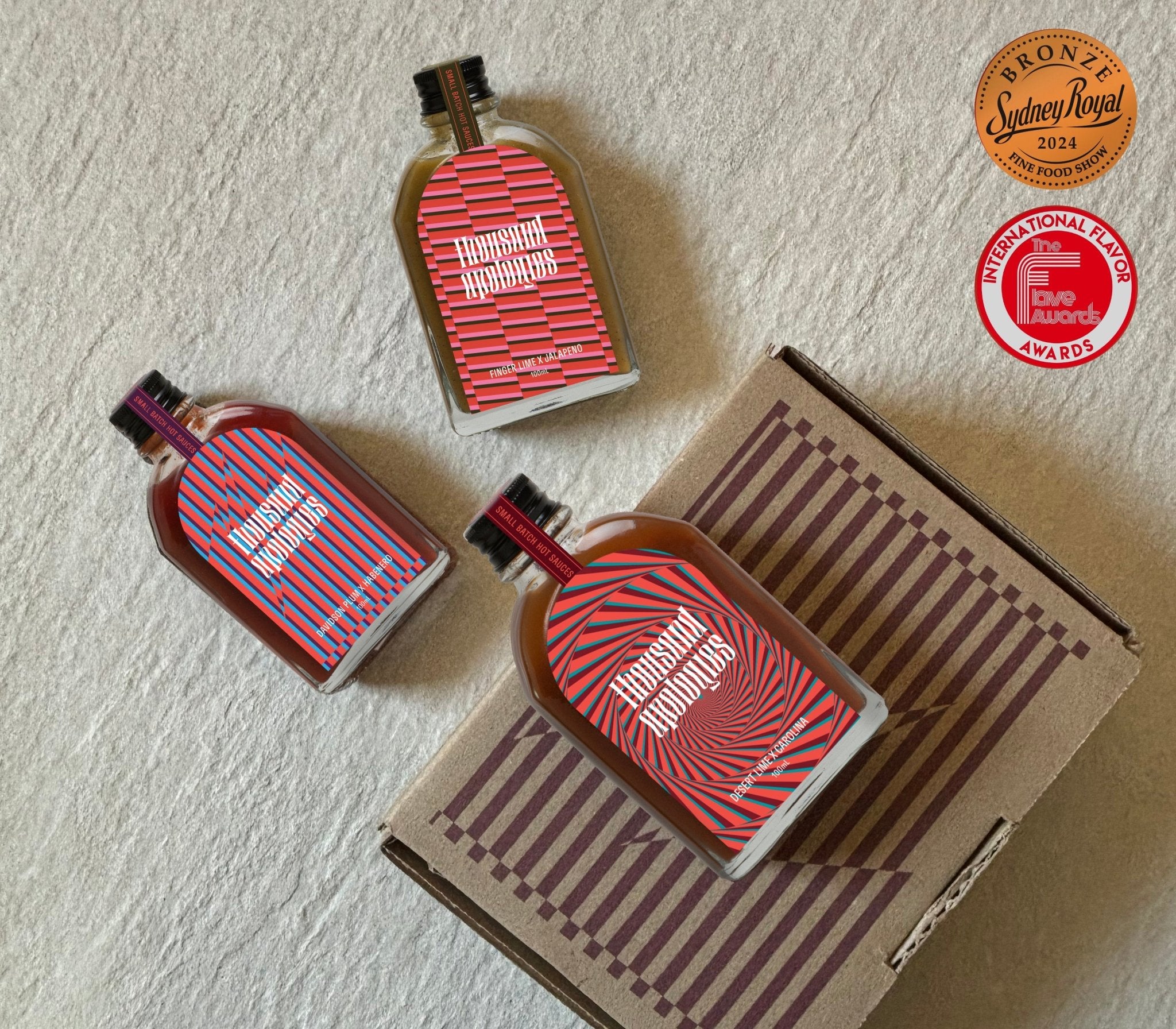 No Apologies – Three (mild, med, hot levels) flavours - Thousand Apologies, Hot Sauces