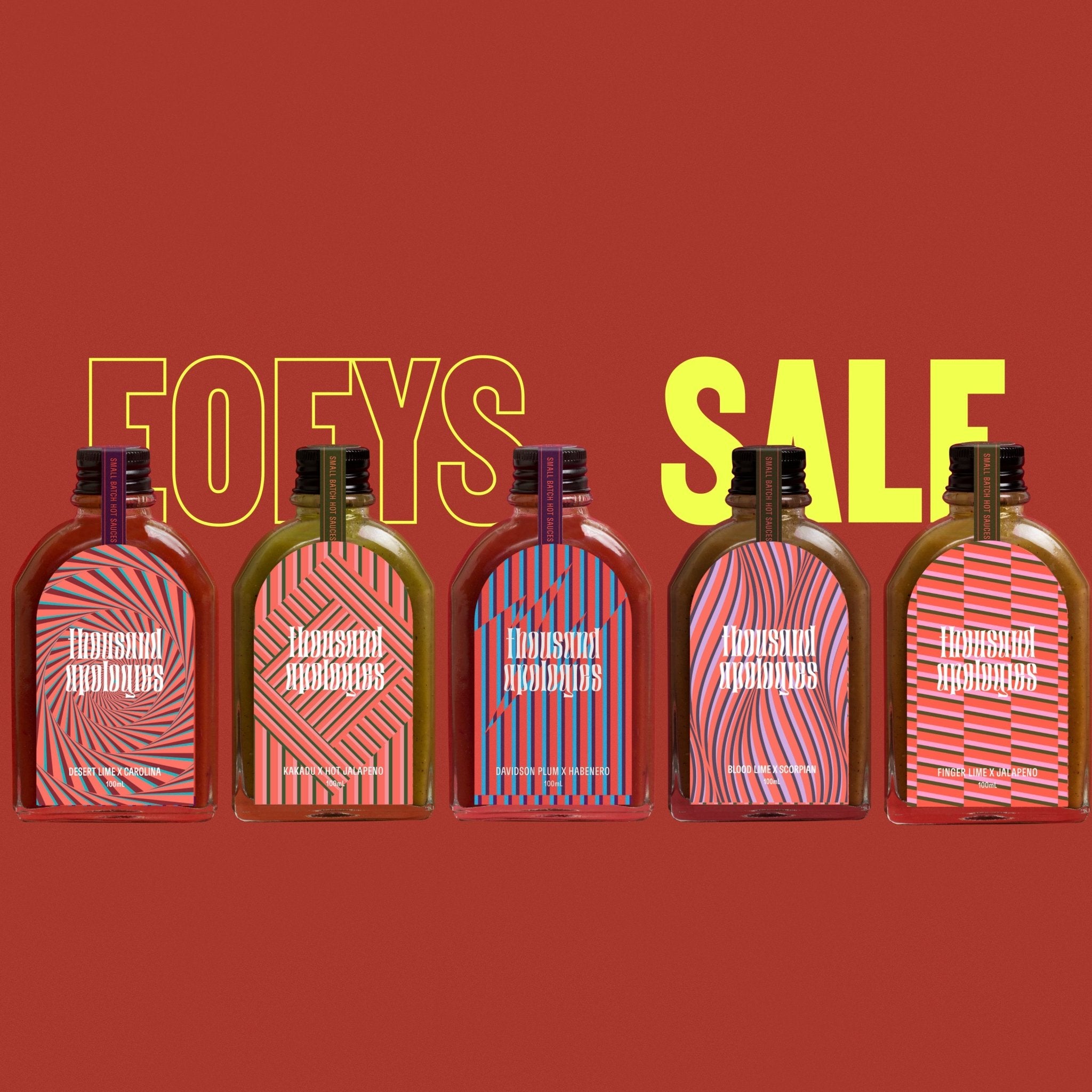 No Regrets Set - Five flavours - Thousand Apologies,