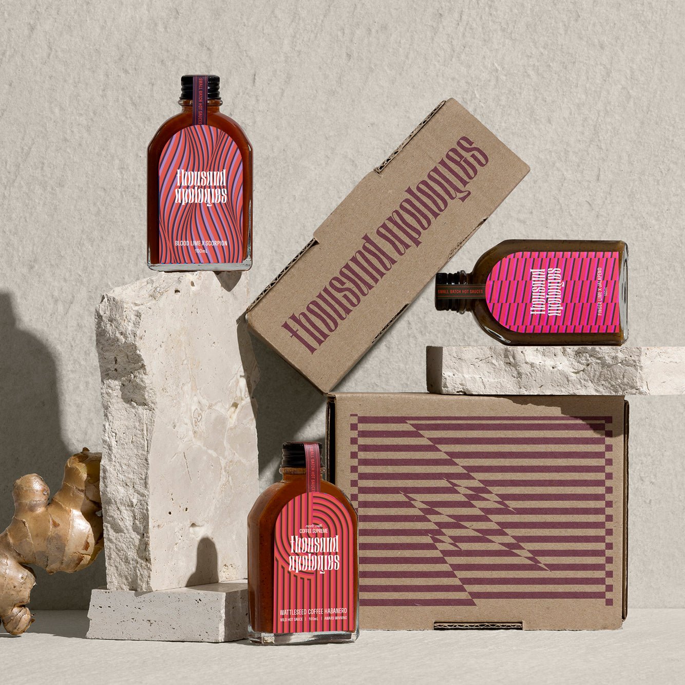 Regret Me Not – Three wild flavours - Thousand Apologies, Hot Sauces