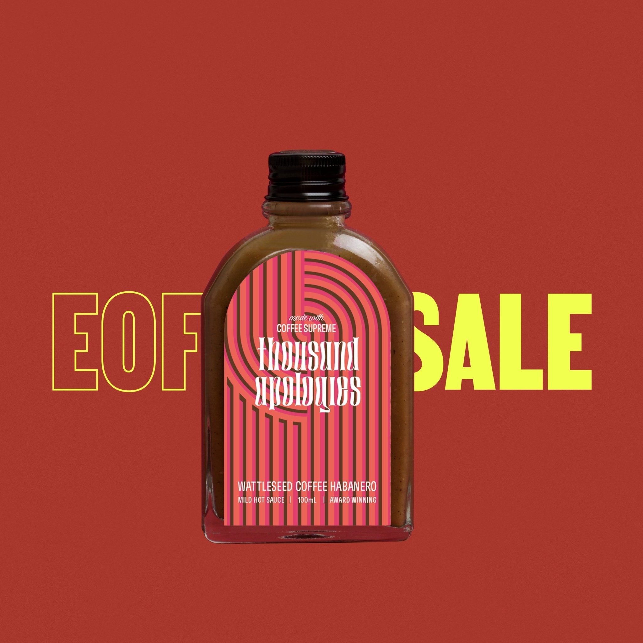 Wattleseed Coffee Habanero Hot Sauce - Thousand Apologies, Hot Sauces